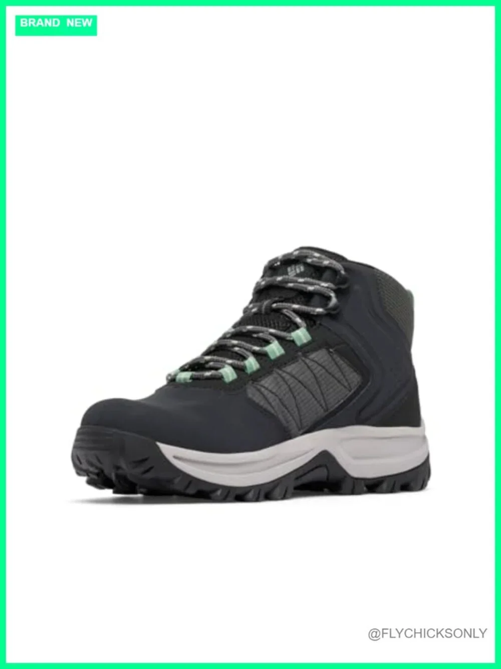 Waterproof Hiking Boots with Leather and Mesh Upper, Pull-On Closure, Ankle